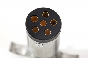 6-Way Round Connector Plug (Trailer Side, Diecast Metal)