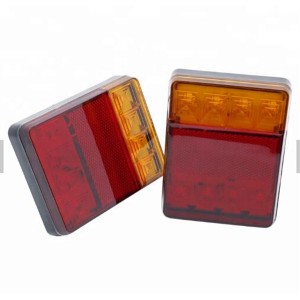 12V/24V Truck Trailer Rear Light Waterproof Camper Indicator Reverse Van Car Truck taillight  8 LED CT L0025