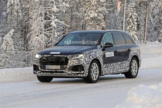 Change the Audi Q7 snow test spy photos exposure design changes slightly