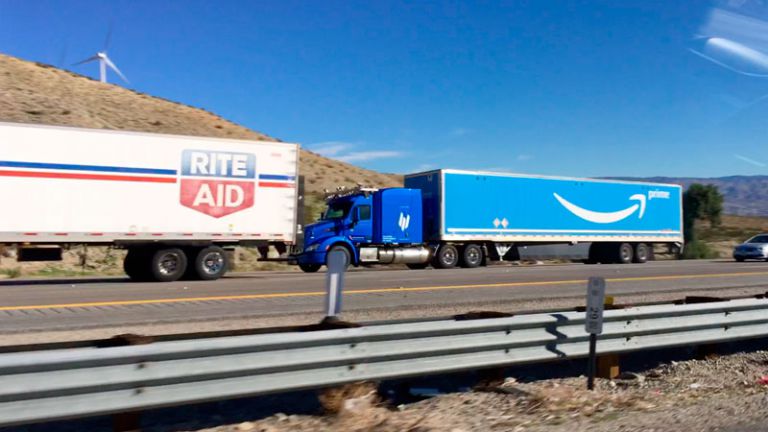 Amazon and Embark use autopilot trucks to ship goods