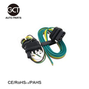 4 way trailer connector wiring cable set