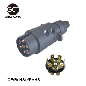 12V 7 pin plug PVC AMP plastic trailer plug